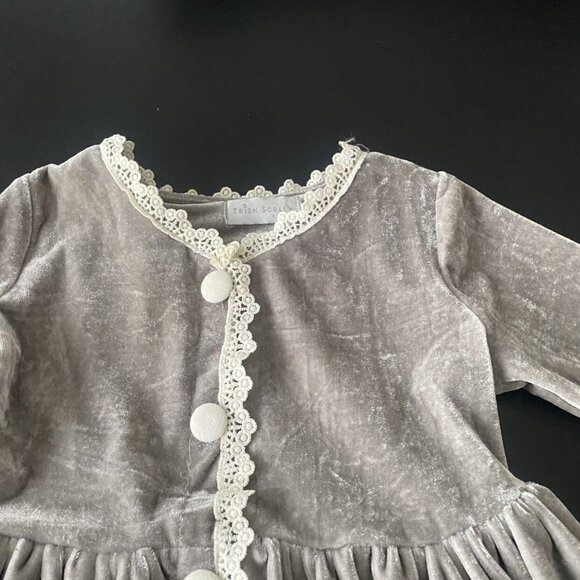 Trish Scully Grey Velvet Dress - Picture 2 of 12